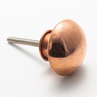 Round copper knob